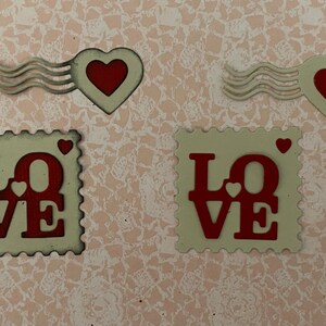 Love Postage Diecuts 2 piece set image 1