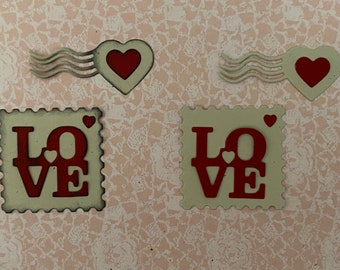 Love Postage Diecuts - 2 piece set