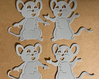 Cute Mice Diecuts -- Set of 4