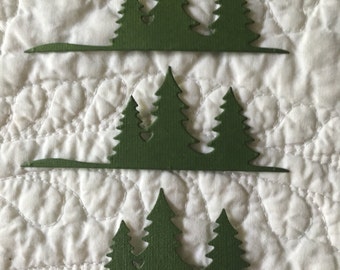 Pine Tree Scape Die-Cuts -- Set of 3