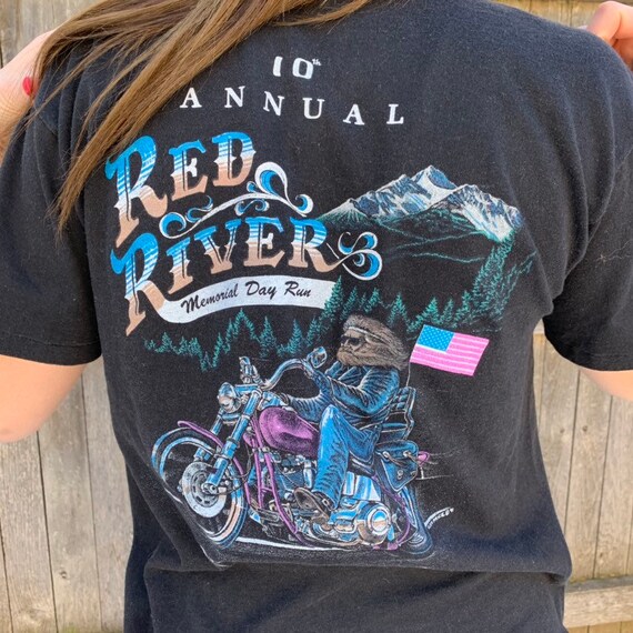 VTG 1991 Red River Memorial Day Run Shirt - image 3