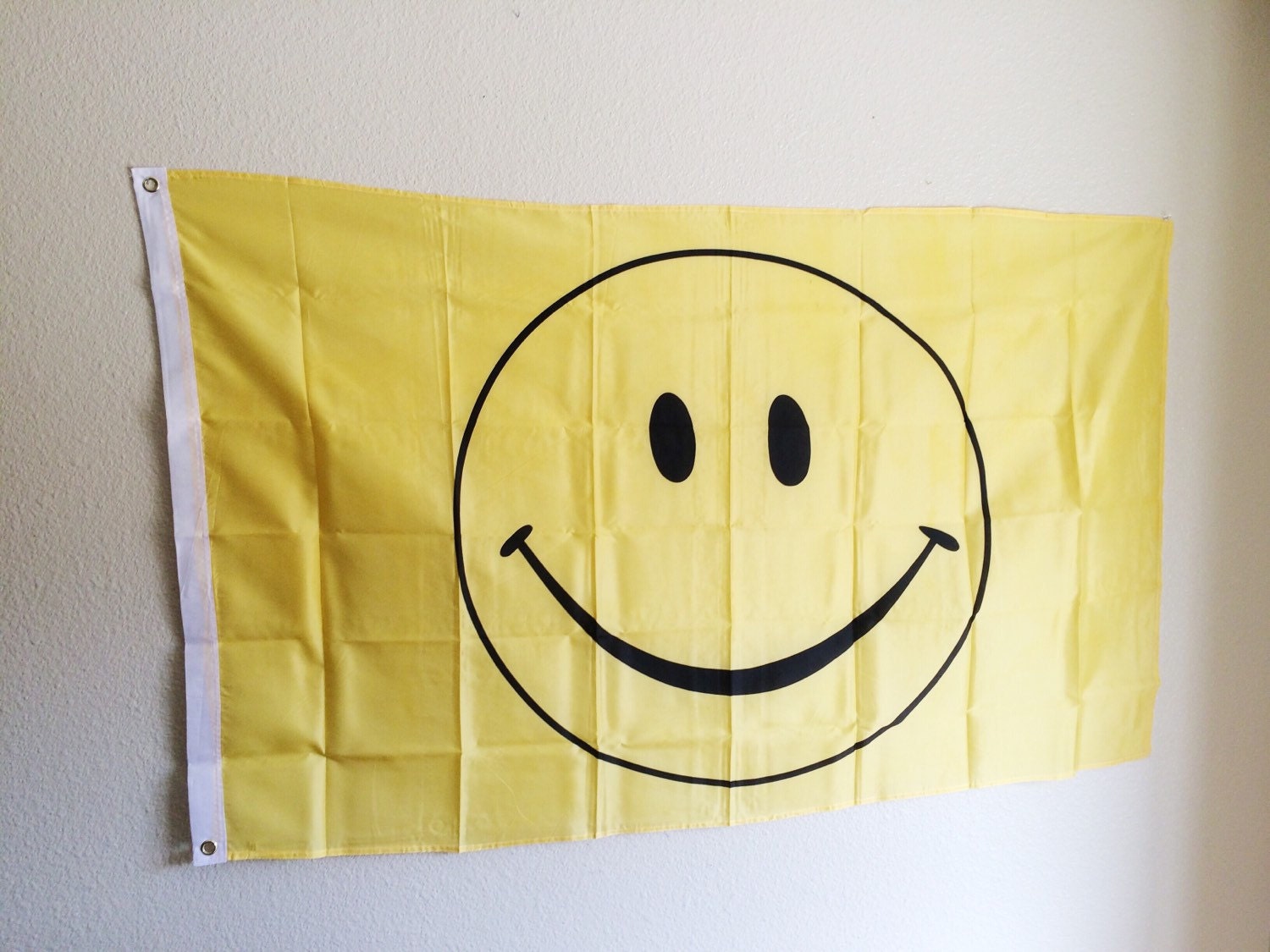Drapeau Smiley Face de Vtg 90