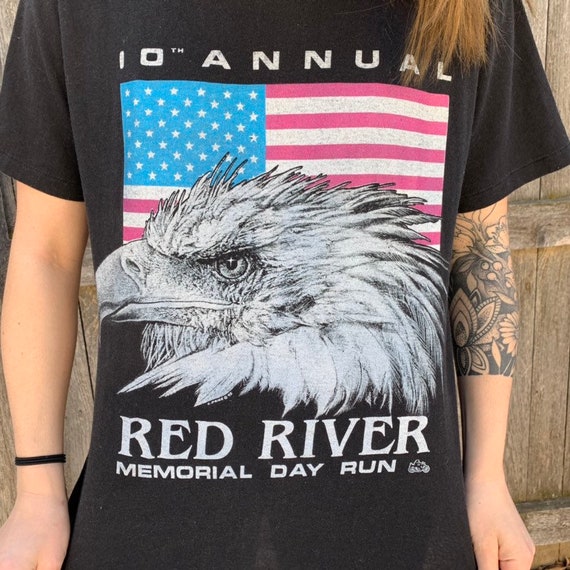 VTG 1991 Red River Memorial Day Run Shirt - image 2