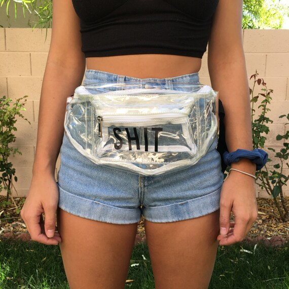 Transparent Neon PVC Fanny Pack