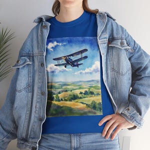 Classic Biplane T-Shirt: Vintage Aviation Tee, Pilot Gift