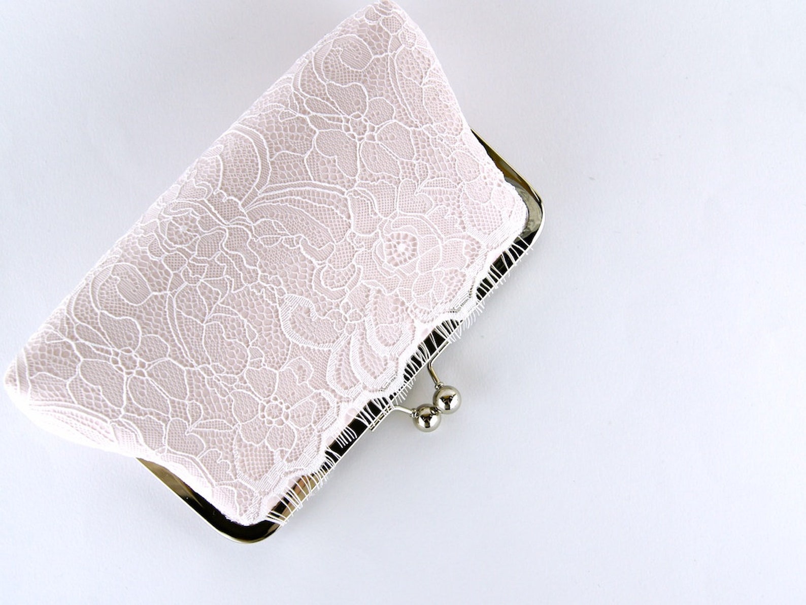 Champagne Lace Bridal Clutch Silk Clutch Bridesmaid Gift Etsy UK