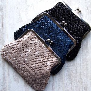 Sequin Velvet Bridesmaid Clutch: Wedding Party Gift