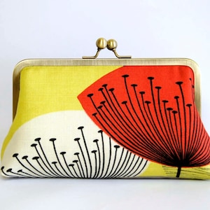 Dandelion Clocks Clutch, Bridesmaid gift, Bridesmaid clutch