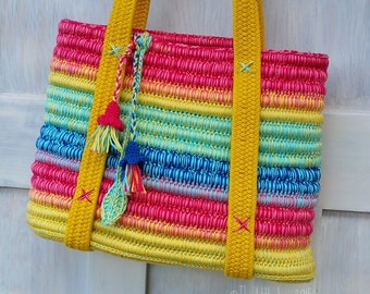 Crochet Bag Pattern ~ Instant Download ~ Ropey Tote