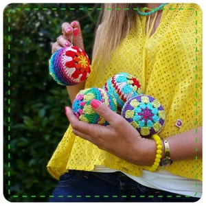 Crochet Pattern ~ Instant Download ~ Christmas Decorations ~ BIG Baubles