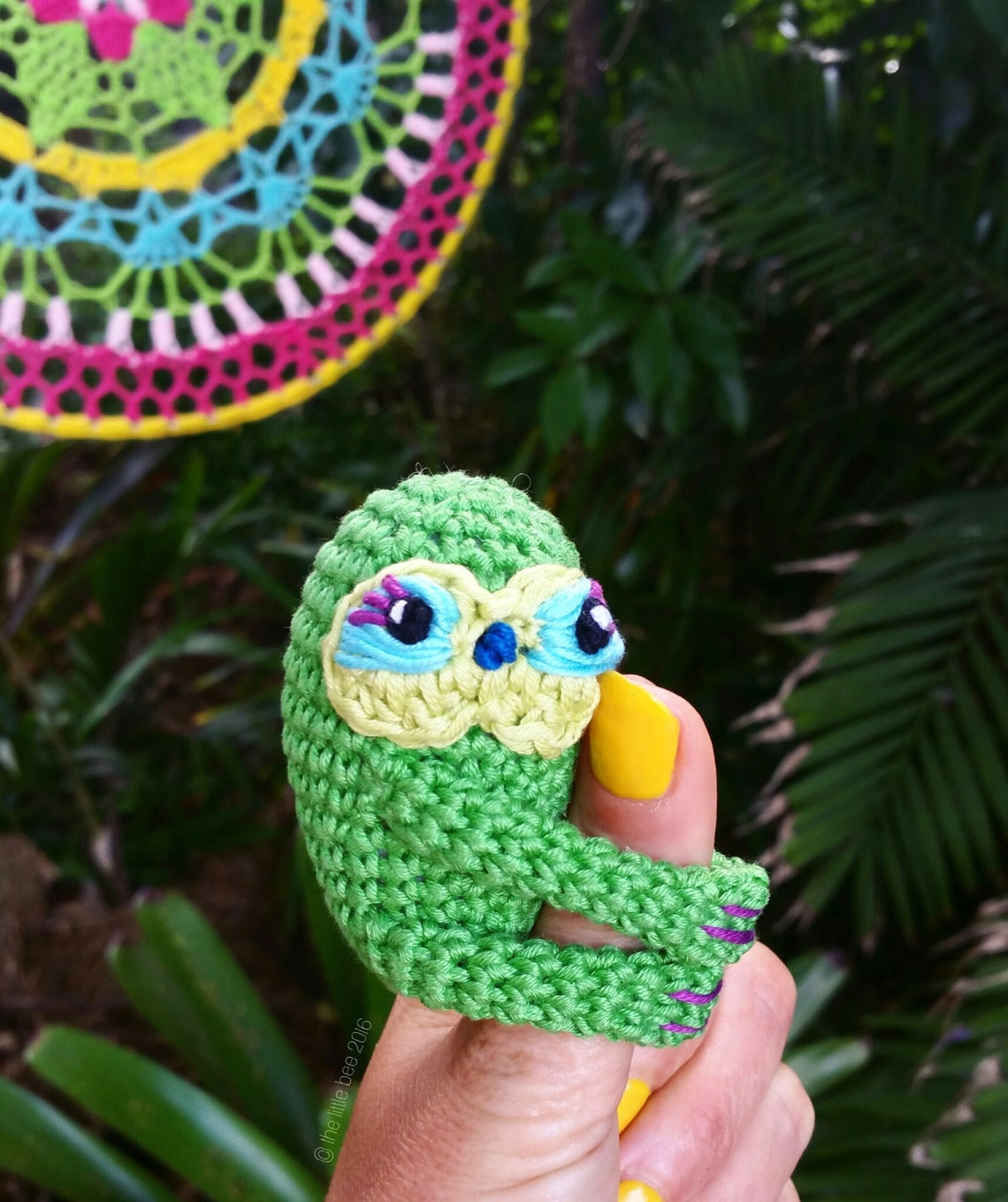 Finger Sloth Pattern Crochet Finger Sloth Instant Download Crochet Pattern - Etsy UK
