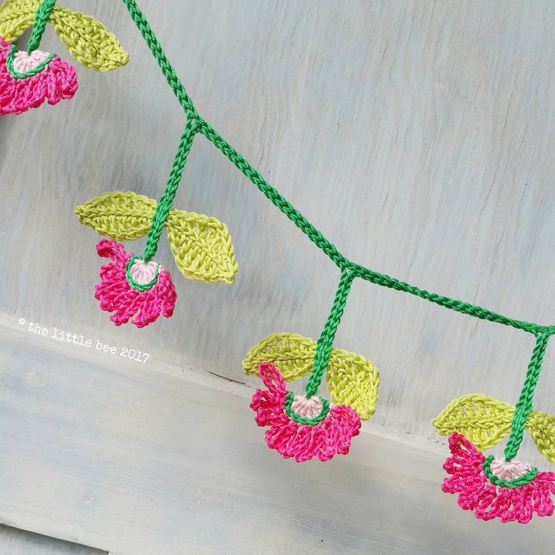 Oopsy Daisy Garland Crochet Pattern by The Little Bee image 2