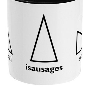 Isausages Triangle Maths Mug