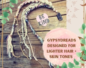 BOHEMIAN SPIRIT Thread-Dread custom created for Blondes + lighter to ash colour hair ++ festival vibes ++ amazing new hit style ++ easy use