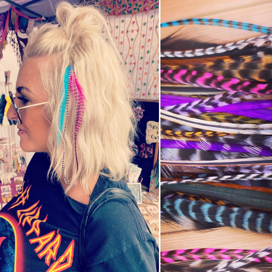 Feather Extension Kit Choose Feather Amount Colours Beautiful Feathers