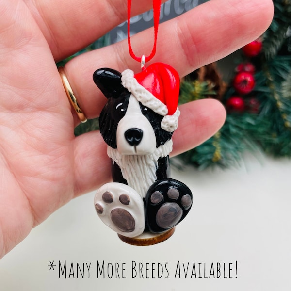 Dog Decorations, Christmas gift for dog lover, Dog lover gift, dog keepsake, dog breeds, miniature dog figurines, polymer clay animals.