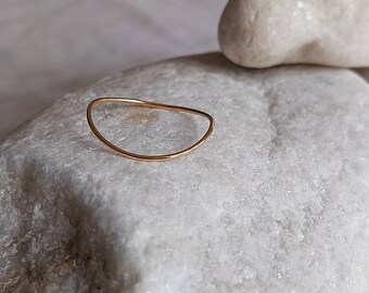 9ct Yellow Gold Solid Gold Heart Toe Ring - Size P - Easy Fit