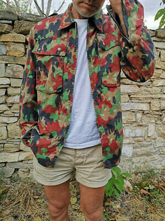 Vintage German Camouflage Army Jacket 