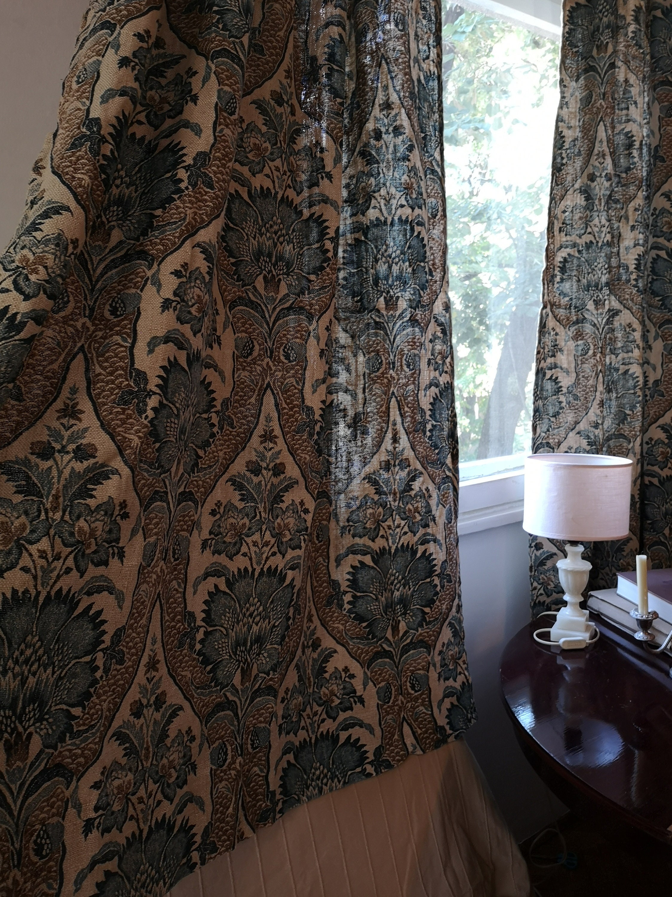 2 Vintage Curtains Grand Taint Lavable Paris Made in Etsy