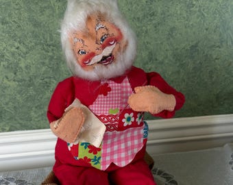 AnnaLee Anna Lee Mobilitie 1970 Hand Painted Large Posable Christmas Collectible Santa Clause
