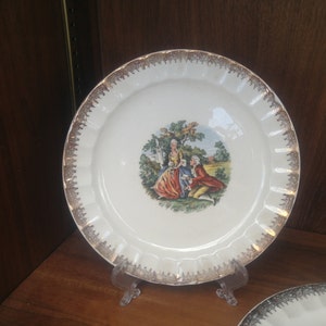 Cronin China Company National Brotherhood of Operative Potters Dessert Set-early 1900s.