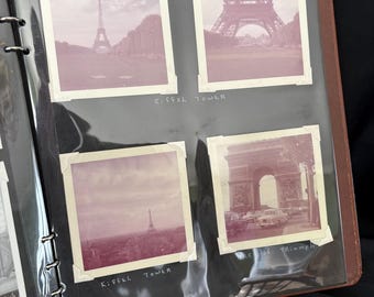 London und Paris 1950er Jahre Fotoalbum mit Vintage schwarz/weiß Fotografien