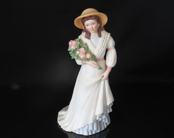 Vintage Charlotte Rose Figurine from Victorian Ladies Series by Home Interiors Homeco