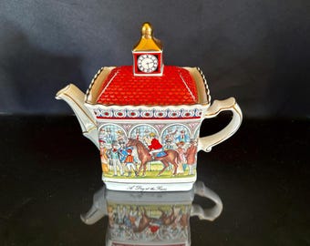 Ein Tag auf der Rassen Teekanne Windsor Made in England von Sadler Company