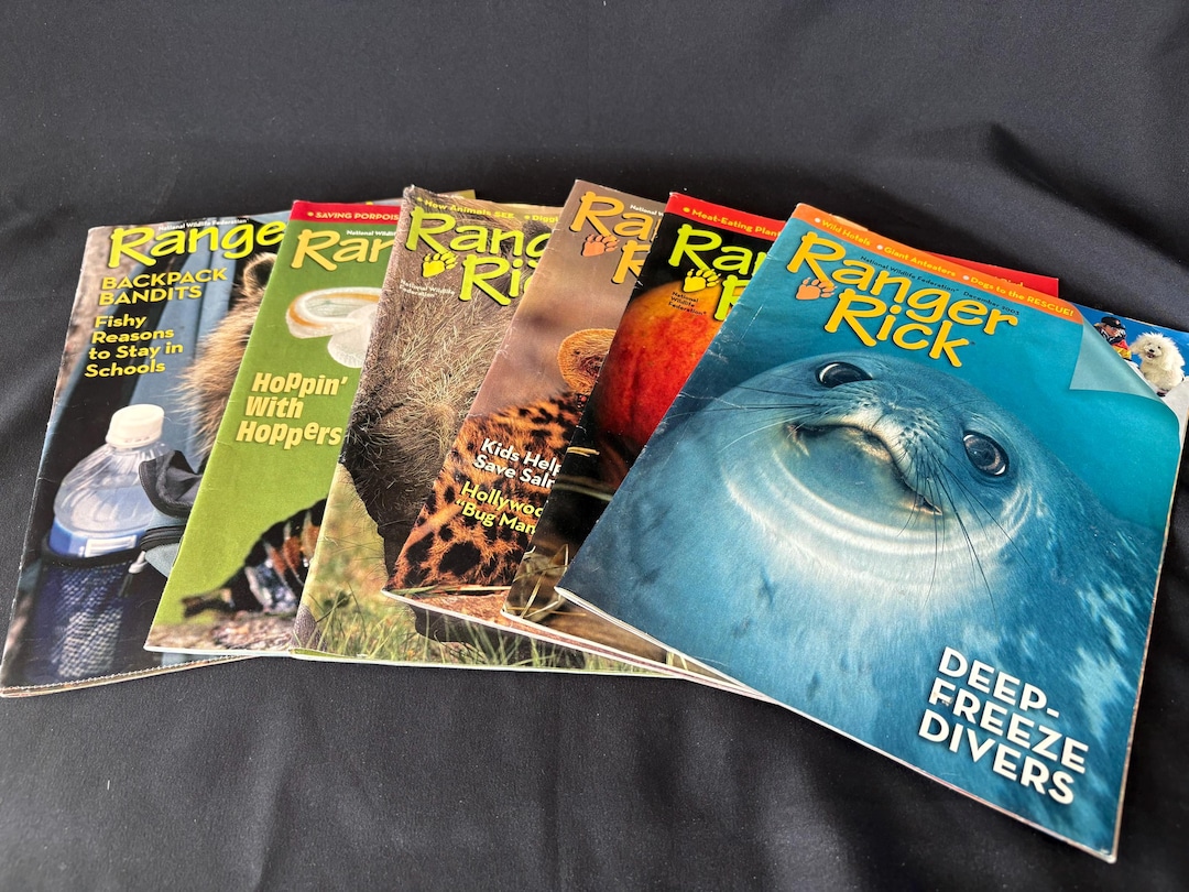 Ranger Rick Magazine Example Vintage Ranger Rick Wildlife Magazines Kids Publication - Etsy