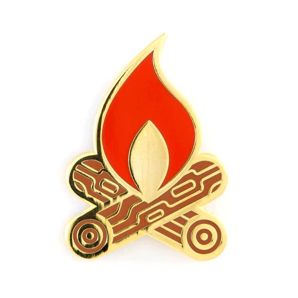 Campfire Enamel Pin