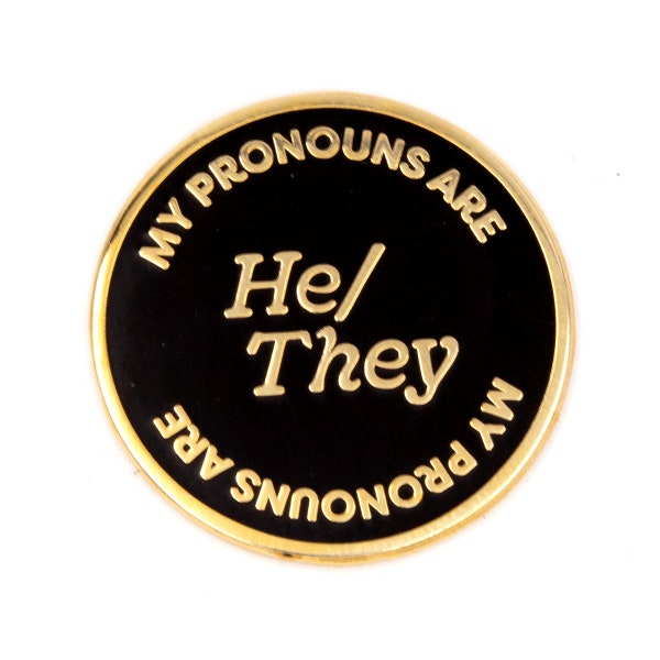 He Pronoun Pin - Etsy