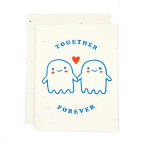 Together Forever Ghosts Risograph Card