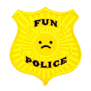 Fun Police Embroidered Iron-On Patch