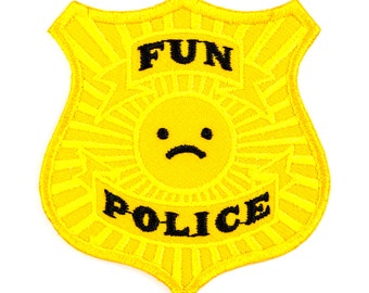 Fun Police Embroidered Iron-On Patch