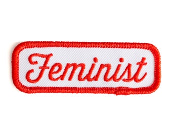 Feminist Embroidered Iron-On Patch
