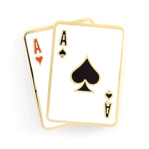 Aces Playing Cards Enamel Pin