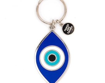 Evil Eye Enamel Keychain