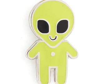 Alien Baby Glow-in-the-Dark Enamel Pin