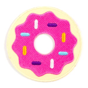 Donut Embroidered Iron-On Patch