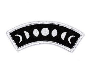 Moon Phases Embroidered Iron-On Patch
