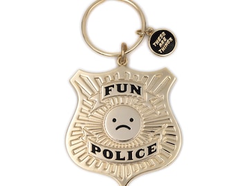 Fun Police Enamel Keychain