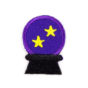 Crystal Ball Embroidered Mini Sticker Patch