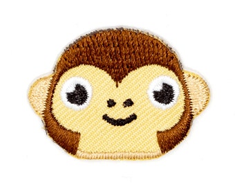 Monkey Embroidered Mini Sticker Patch