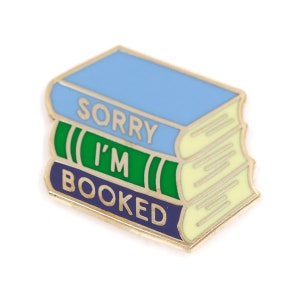 Sorry I&#39;m Book Enamel Pin