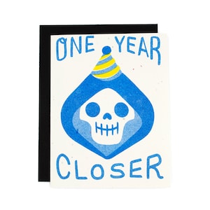 One Year Closer Risograph Card