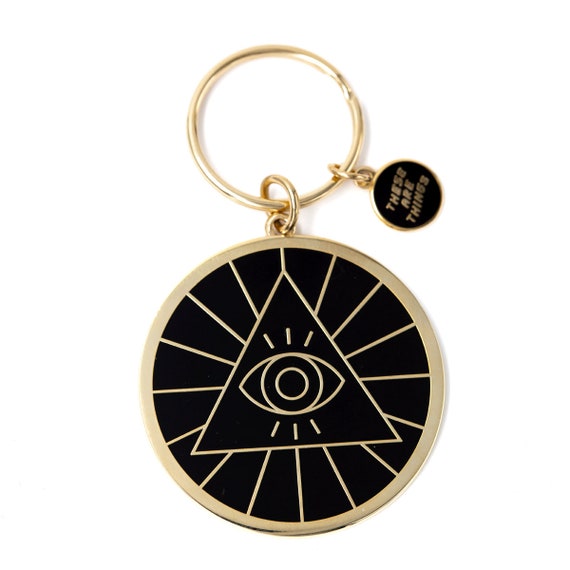 Illuminati Enamel Keychain Etsy