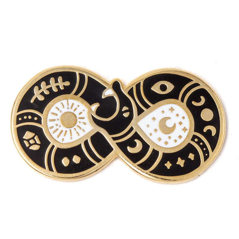 Ouroboros with Leviathan cross, large version pin - PIN main image 0