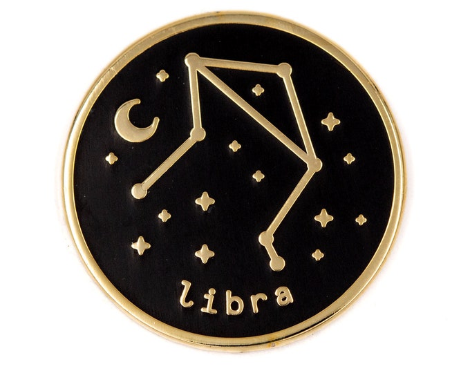 Libra Zodiac Enamel Pin