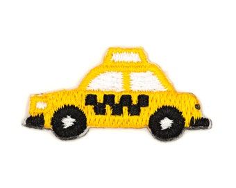 NYC Taxi Embroidered Mini Sticker Patch