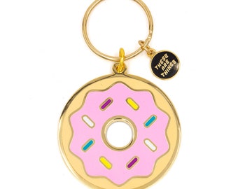 Donut Enamel Keychain